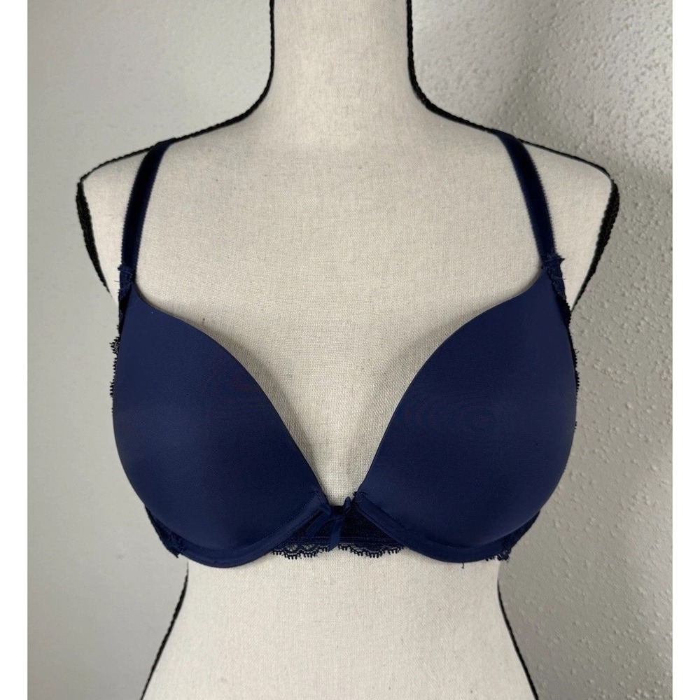 Body by Victoria Perfect Shape Push-Up Smooth Bra "Noir Navy" Size 36C